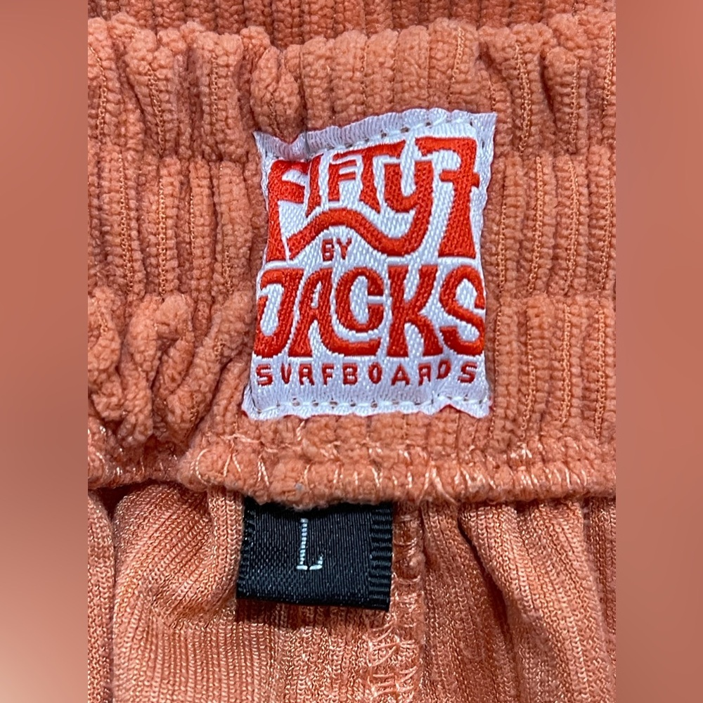'Fifty 7 by Jacks‎ Surfboards Orange Corduroy Shorts - Picture 2 of 4